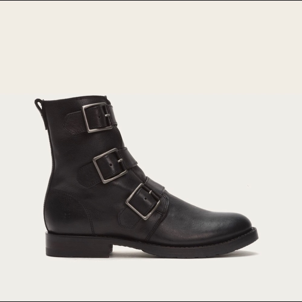 Frye Natalie Triple Buckle Boots